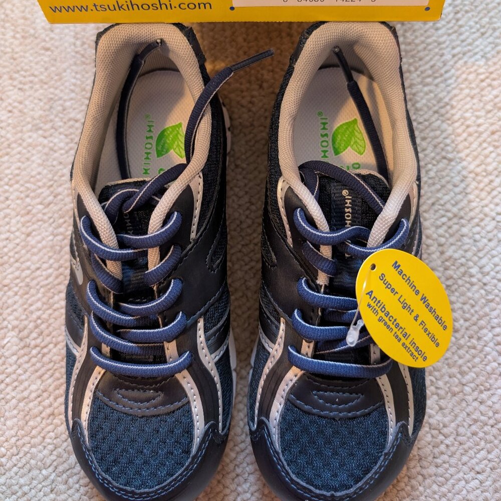 TSUKIHOSHI Lace-Up Machine Washable Child Sneaker Shoe